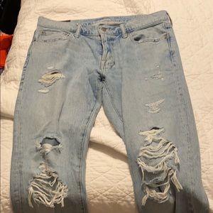 Abercrombie Flex distressed jeans